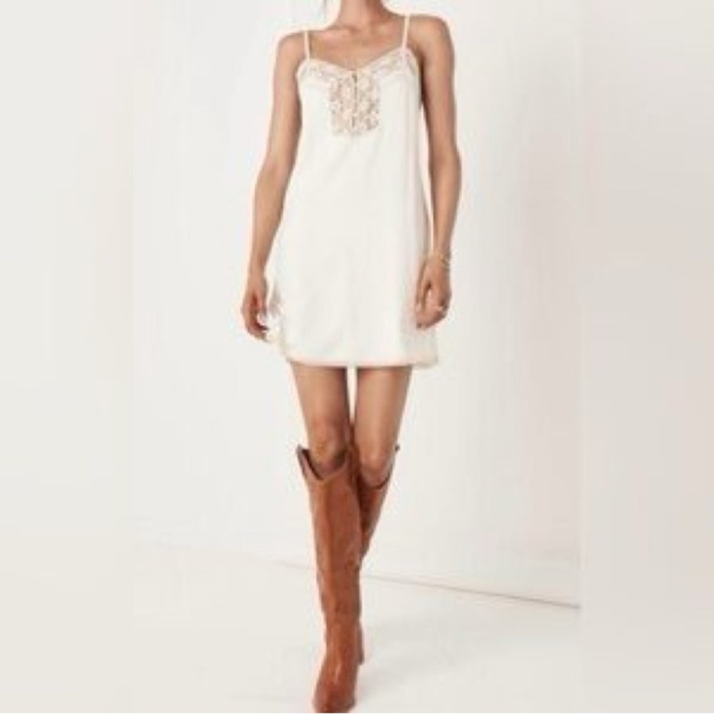 SPELL | Linen Slip Dress - off White - XS